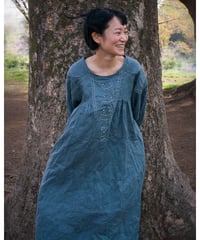 ニコちゃんGather Dress (Blue)