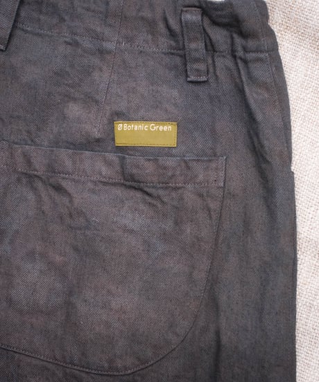 草木染め POT PANTS  灰青 "Ssize"