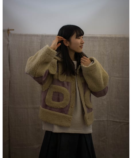 Boa Jacket (Violet gray)