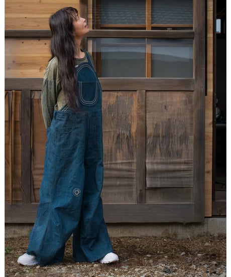 Vegetable-Dyed Overall : Bayberry