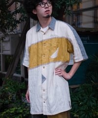Bowling Shirt M size (Yellow)