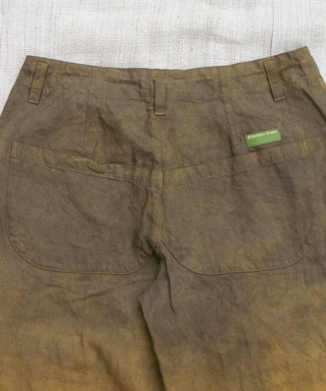 草木染め POT PANTS  黄 "Msize"