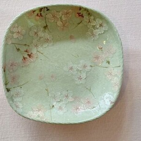 寺田悦子作　桜角鉢