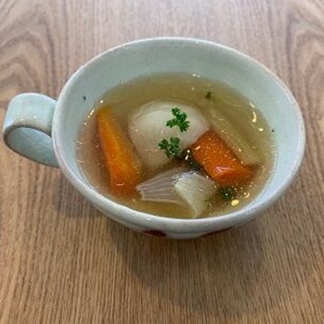 赤茶スープマグ