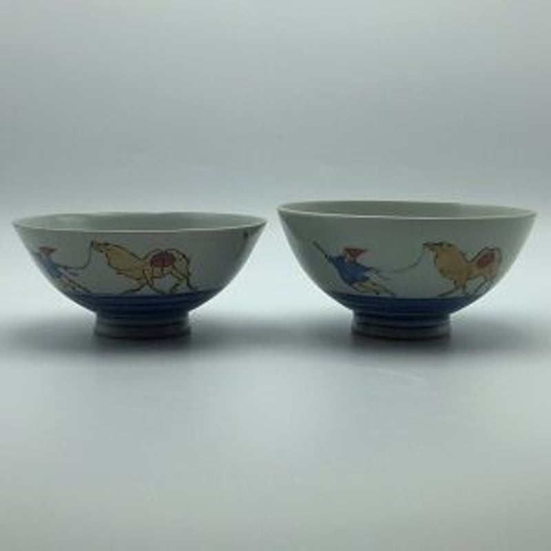 宮崎祐輔作 染錦組み碗 駱駝 | 暮らしの器 かかや