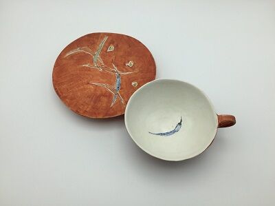 ◉笠間焼・人気陶芸家〓駒澤博司◉1990年陶展購入・代表作品：色絵大鉢φ40cm ◉笠間焼・人気陶芸家〓駒澤博司◉1990年陶展購入・代表作品：色絵大鉢