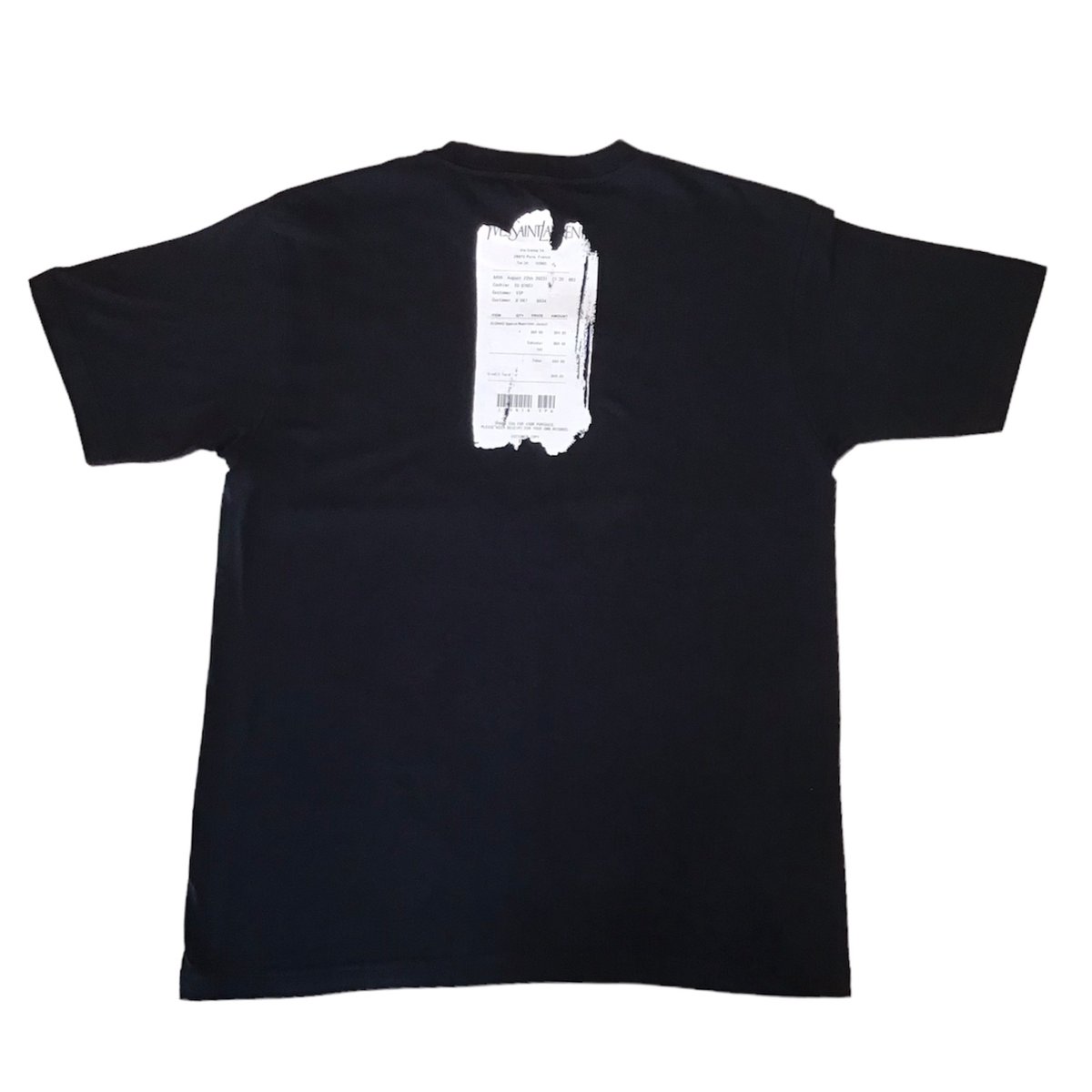 ICONIQ】Y◯ES SAINT LA◯RENTモチーフ Tシャツ ブラック | TRAN