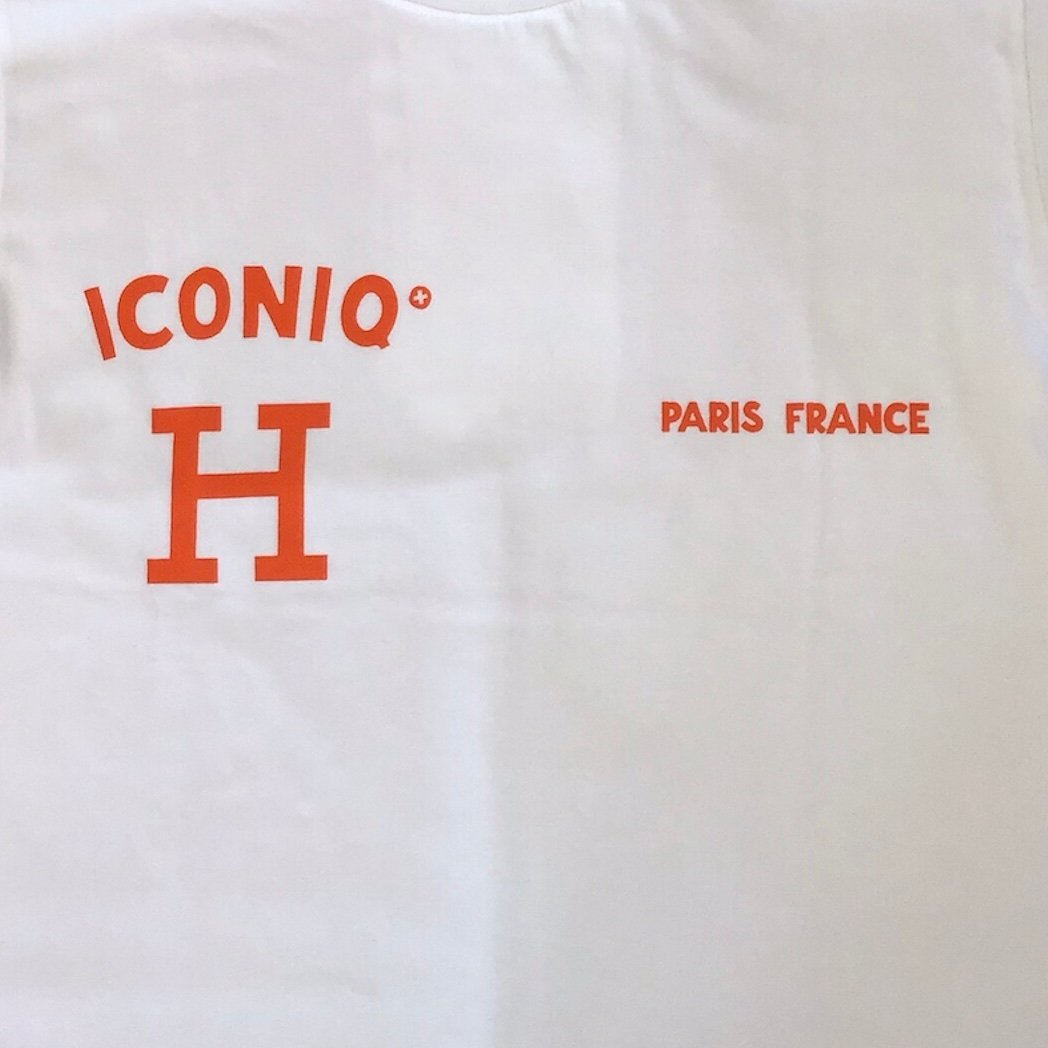 ICONIQ】H◯RMESモチーフ Tシャツ ホワイト | TRANSITION MEMEN ICONIQ】H◯RMESモチーフ Tシャツ ホワイト | TRANSITION MEMEN