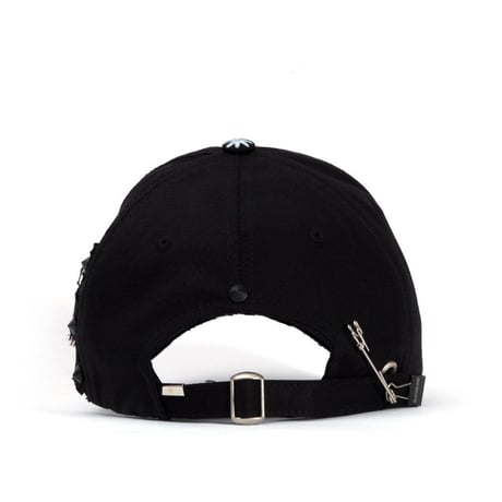 『BLACKBLOND』  ビッグスマイルパッチロゴキャップ (Black)
