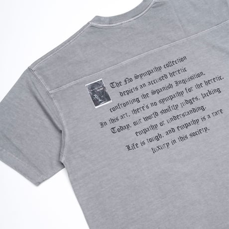 『BLACKBLOND』　crushed faith pigment t-shirt (Gray)