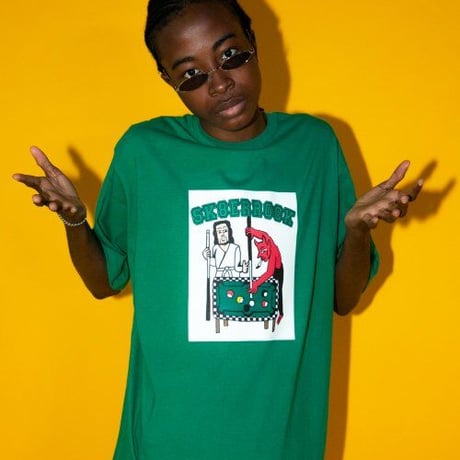 『SK8ER ROCK』 　プレイイングプール半袖 Tシャツ (Green)