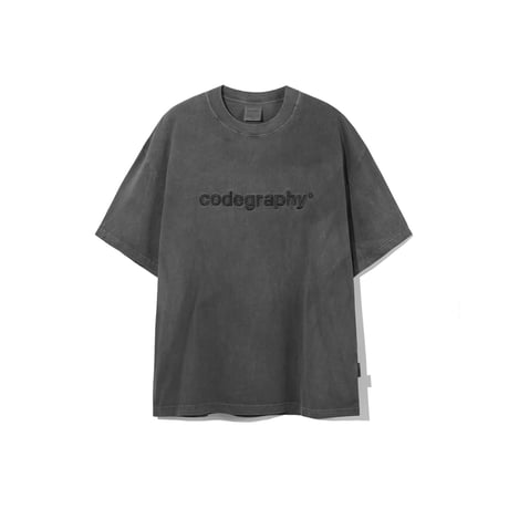 『Code:graphy』 　pigment  codegraphy logo t-shirt (Charcoal)