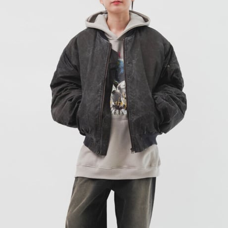 『HIFIFNK』  michael cracked ma-1 (2Color)