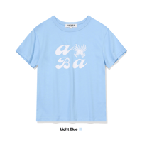 『VETEZE』 　ABA Star Ribbon Half Tshirt  (Light Blue)