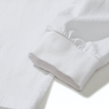 『Code:graphy』 　アースロゴロングスリーブ Tシャツ (White)