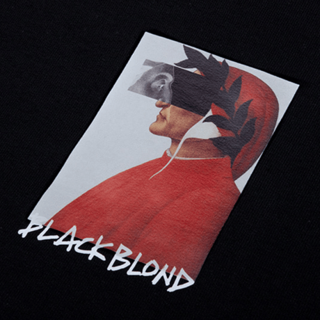 『BLACKBLOND』 　クラッシュドエラパーカー (Black)