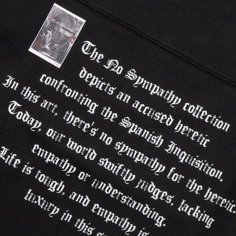 『BLACKBLOND』　crushed faith sweatshirt (Black)