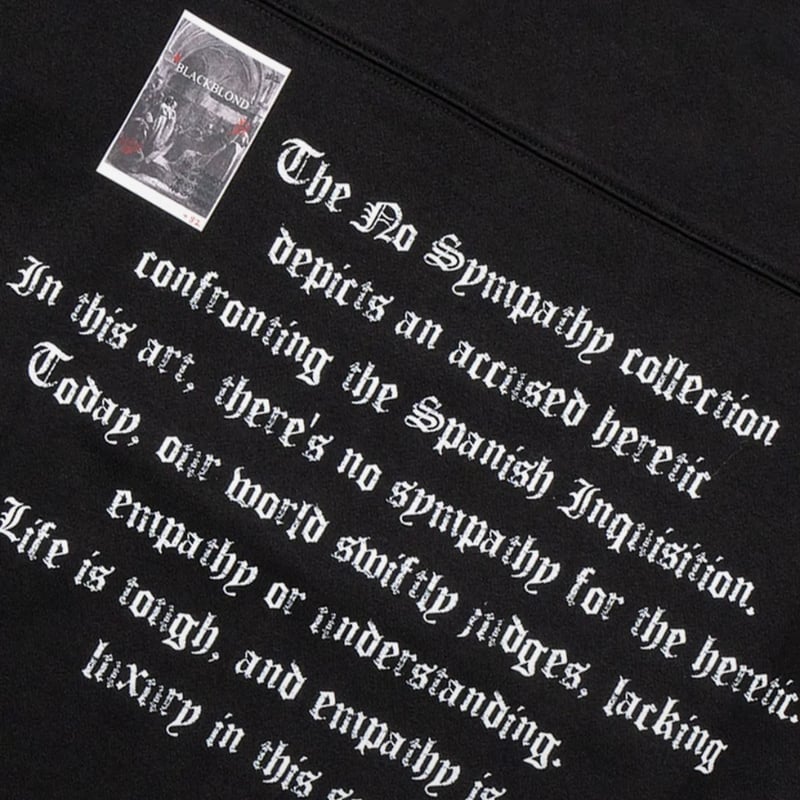 BLACKBLOND』 crushed faith sweatshirt (Black) |