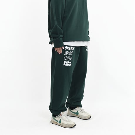 『OKENS SEOUL 』 rise and dawn training pants   (Dark Green)