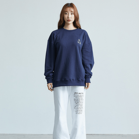 『CORUNU』  3シグネチャーロゴスウェット (Navy)