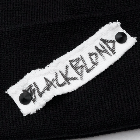 Blackblond BBD Side Patch Long Beanie (Black)