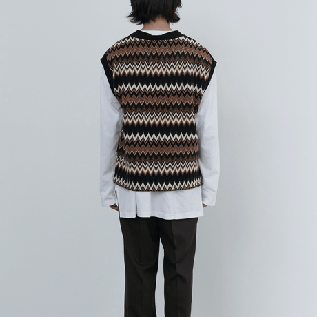 『 BY:L 』 　パルスニットベスト  (Brown)