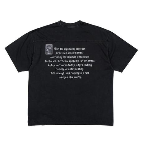 『BLACKBLOND』　crushed faith pigment t-shirt (Black)