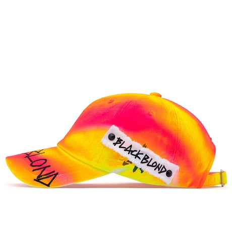 『BLACKBLOND』 　サイドパッチグラフィティーロゴロリポップキャップ (Pink/Neon)