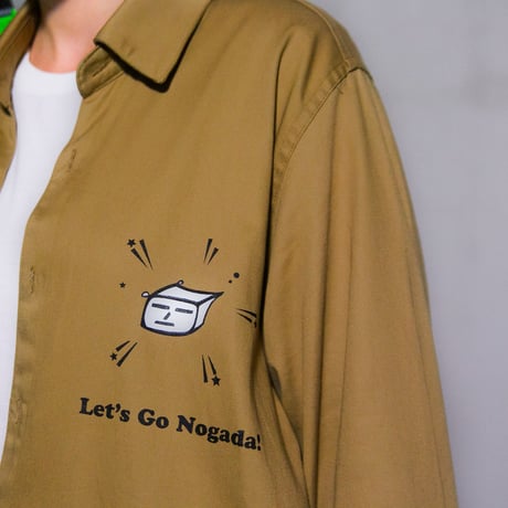 Swallowtale Double pocket refective taped Shirts (Beige)
