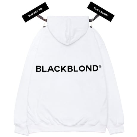 『BLACKBLOND』 　クラシックスマイルロゴパーカー (White)