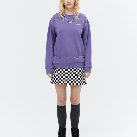『grooverhyme』 　NYC ロケーションスウェット (Purple)