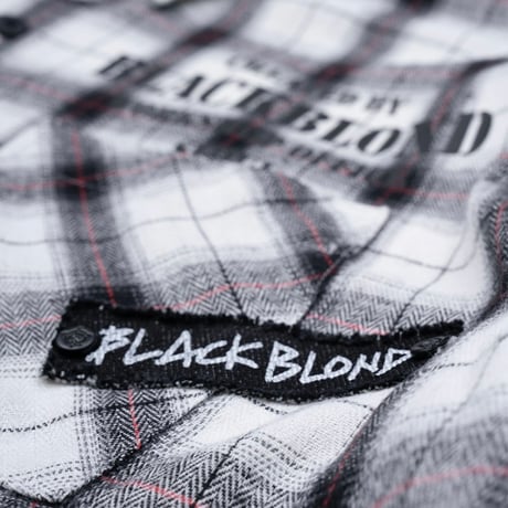『BLACKBLOND』　No Sympathy Layered Check Shirt (White)