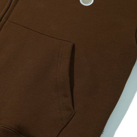 『Code:graphy』 　アーチロゴジップアップパーカー (Brown)