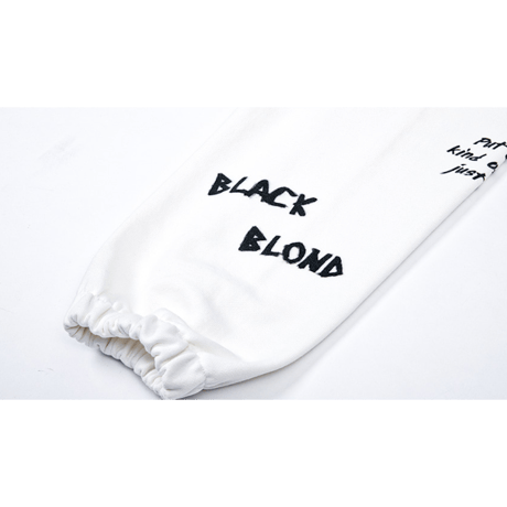 『BLACKBLOND』 　ディスオーダースウェットパンツ (White)