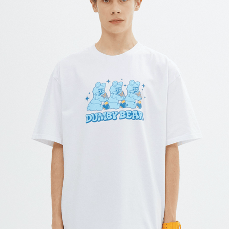 『grooverhyme』 　TRIPLE DUMBY T-SHIRT (White)