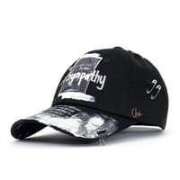 『BLACKBLOND』  no sympathy graffiti logo cap  (Black)