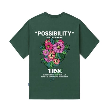 『TRIPSHION』 　ポシビリティーフラワー Tシャツ (Green)