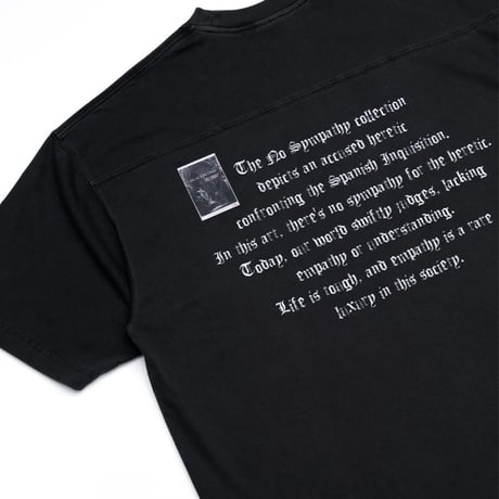 『BLACKBLOND』　crushed faith pigment t-shirt (Black)