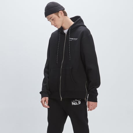Verynineflux NINTH HOOD ZIPUP (Black)