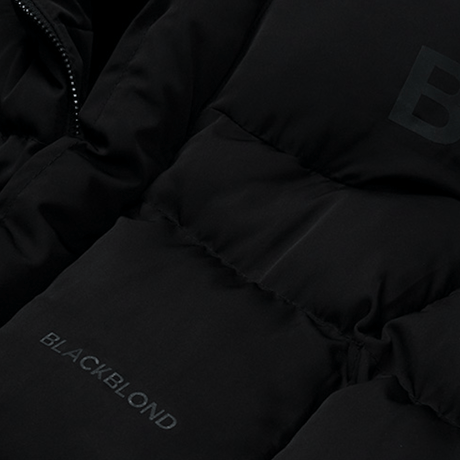 Blackblond Reflective Logo Oversize Short Padding (Black)