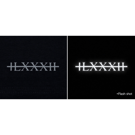 『BLACKBLOND』 　ペインテッドグラフィティーロゴ半袖 Tシャツ (Black)