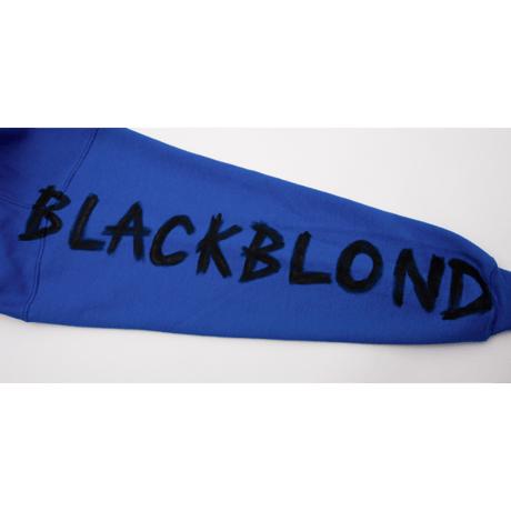 『BLACKBLOND』 グラフィティーナンバーパーカー (Blue)