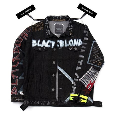 『BLACKBLOND』イノセントグラフィティデニムジャケット (Black)