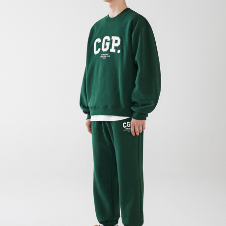 『Code:graphy』 　アップリケロゴスウェット (Green)