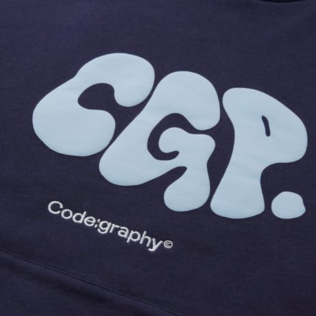 『Code:graphy』 　JELLY ロゴオーバーフィットパーカー (Dark Navy
