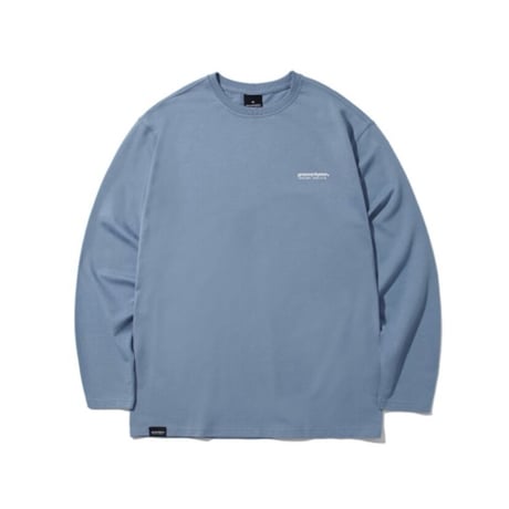 『grooverhyme』 　NYC ロケーションロングスリーブ Tシャツ (Blue)