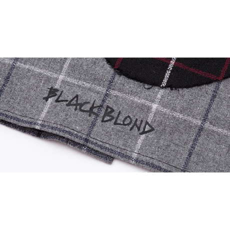 『BLACKBLOND』ブルータルレイヤードチェックシャツ (Black)