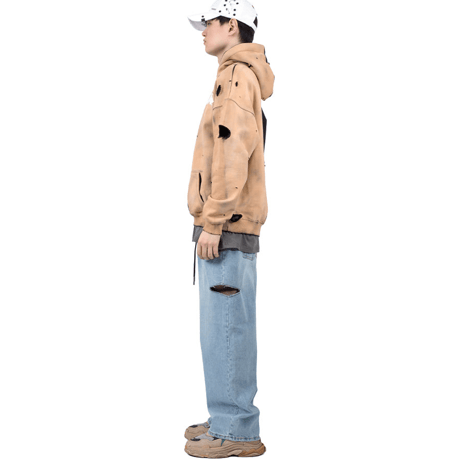 『BLACKBLOND』  ディビジョングラフィティーロゴパーカー (Black)