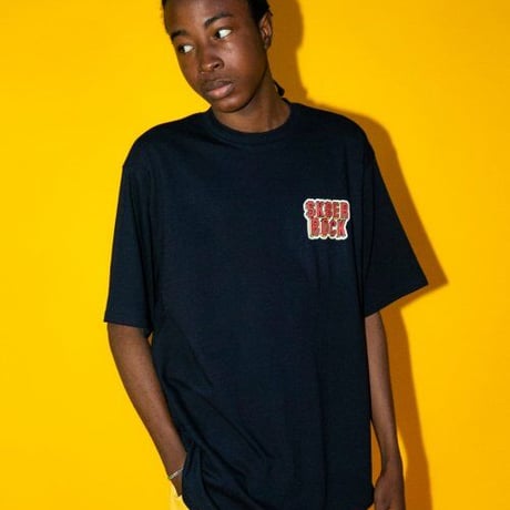 『SK8ER ROCK』 　3D ロゴ半袖 Tシャツ (Navy)