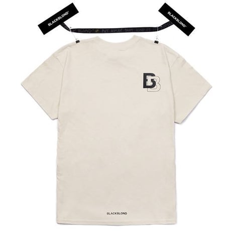 『BLACKBLOND』 ダブル B ロゴショートスリーブ Tシャツ (Sand)